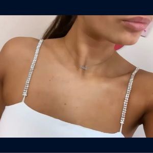 White Mini Dress, Bing Straps, Double Lined (not see thru)